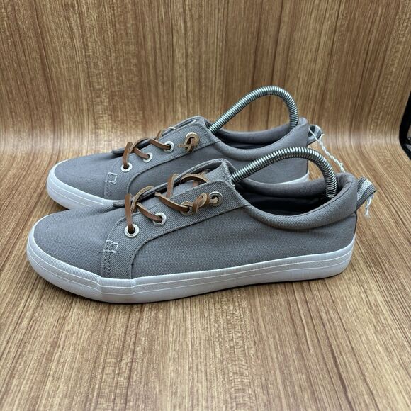 Tommy Bahama Gray Canvas Slip On Cushioned Sneakers Comfort Women's size 10 - Picture 3 of 9